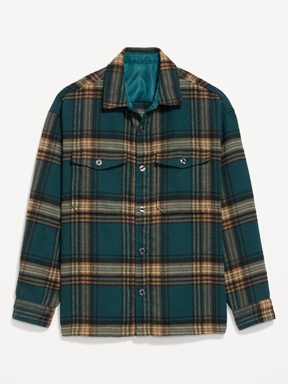 Old Navy Oversized Heavyweight Plaid Flannel Shirt
